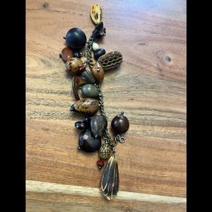 Super cool statement bracelet made of natural items